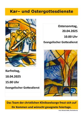 Kar- und Ostergottesdienste Klinikum 